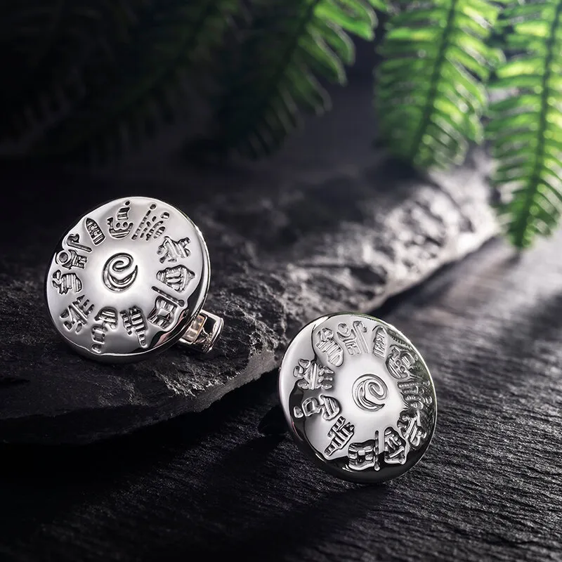 Sterling Silver History of Ireland Celtic Cufflinks...