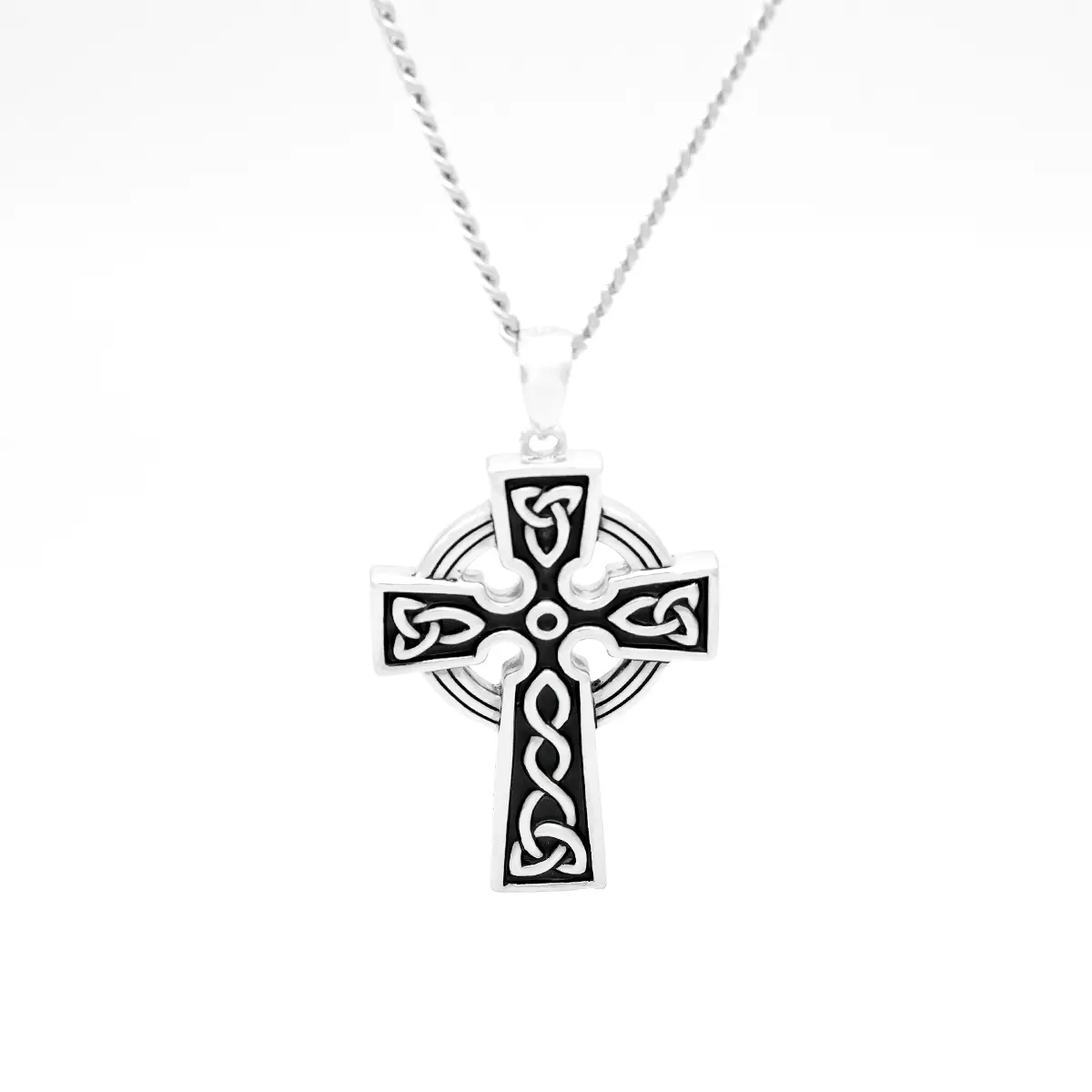 1 Oxidised Silver Celtic Cross Pendant 1...
