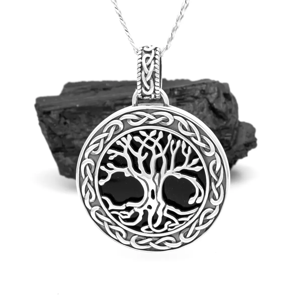 4 Mens Tree Of Life Silver Pendant 4...