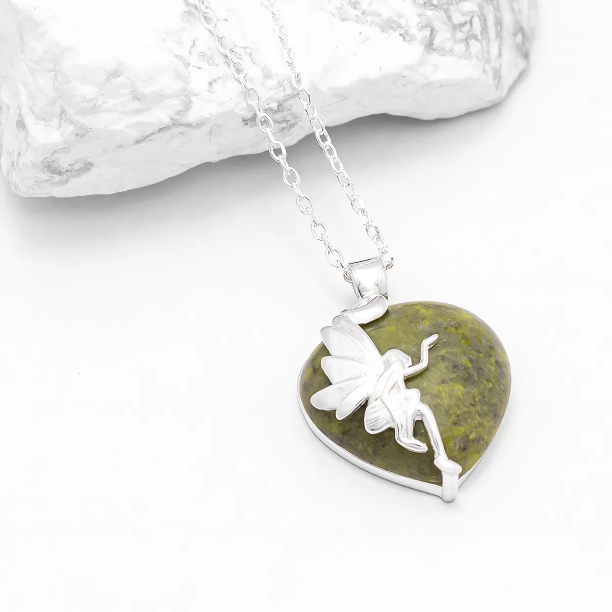 Connemara Marble Irish Fairy Pendant...