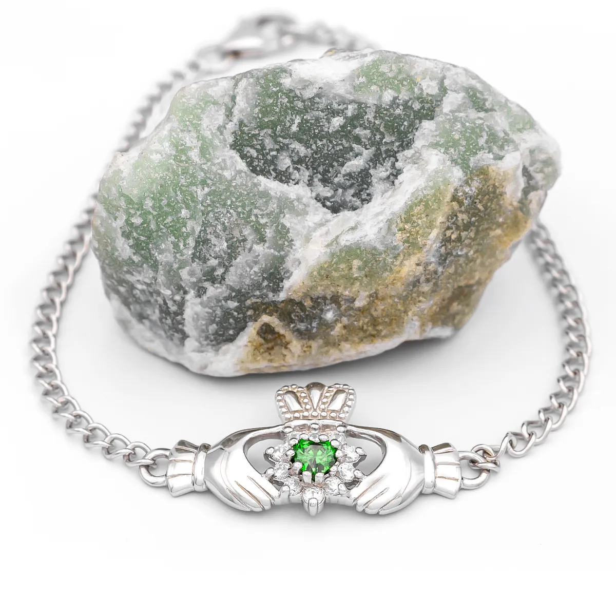Sterling Silver Claddagh Bracelet
