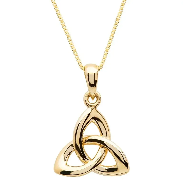 Gold 10k Trinity Knot Necklace 10P642 4...