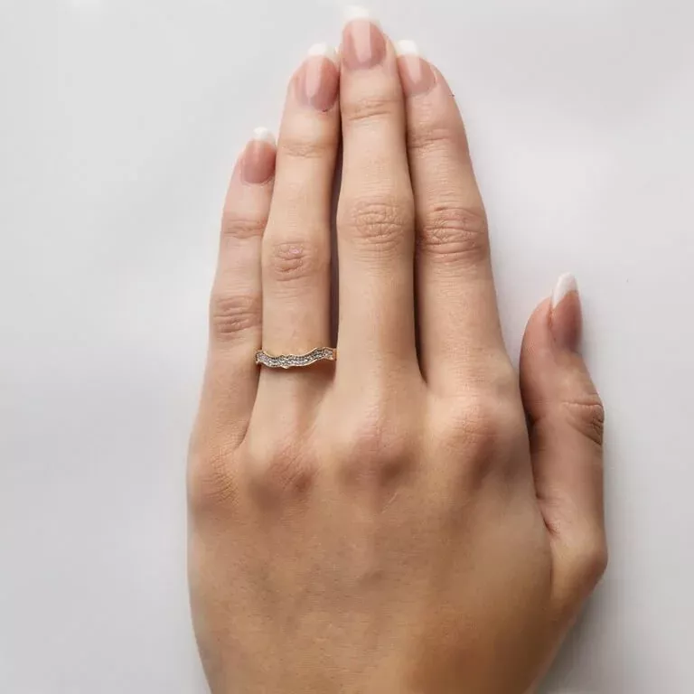 2 Diamond Set 14k Matching Wedding Ring For 14l68 14L69_2 1
