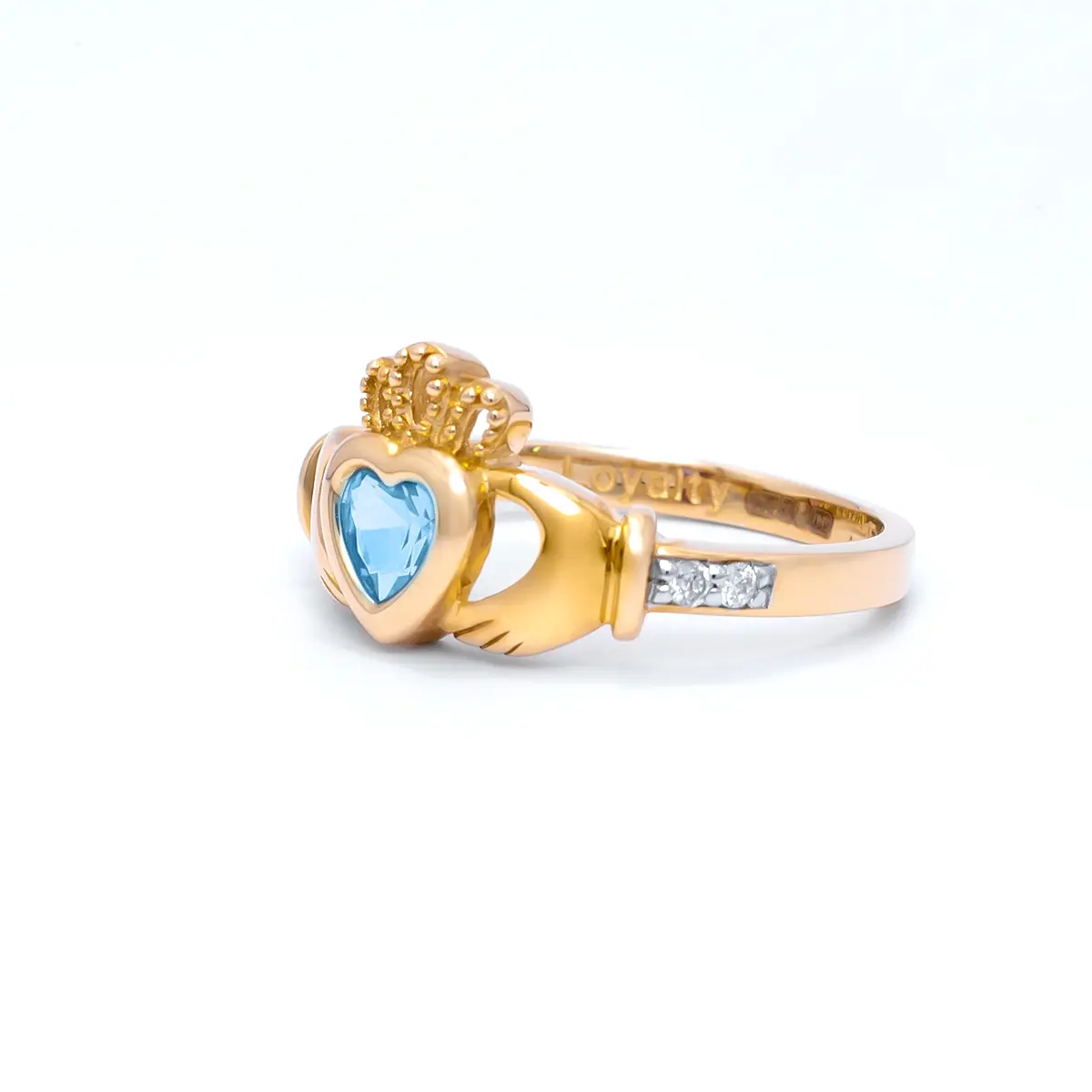 Gold December Claddagh Ring 2webp...