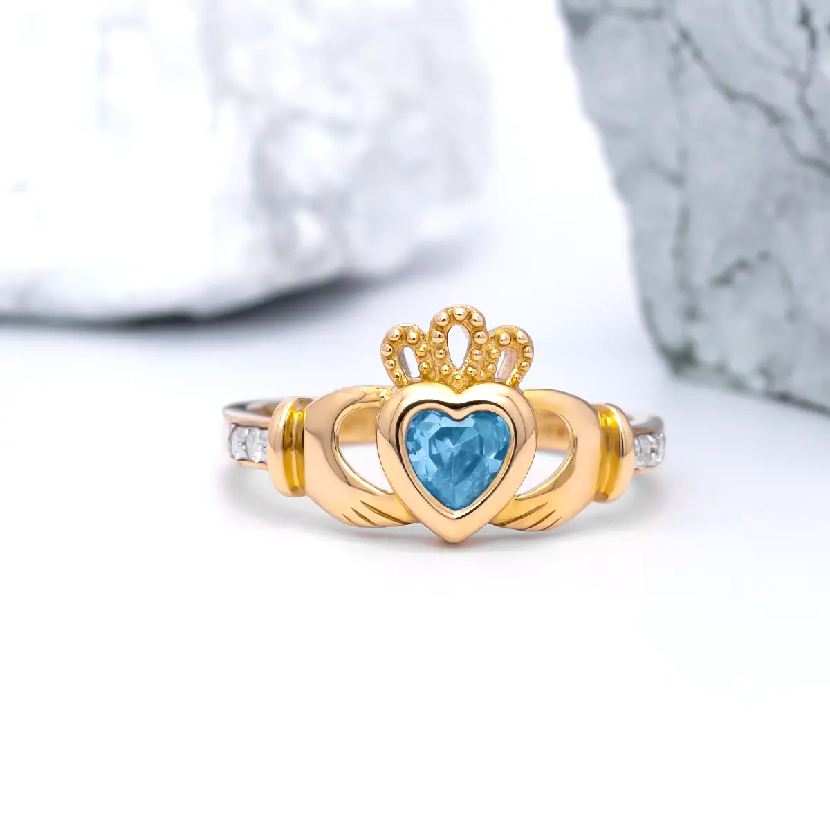 Gold December Claddagh Ring 7webp...