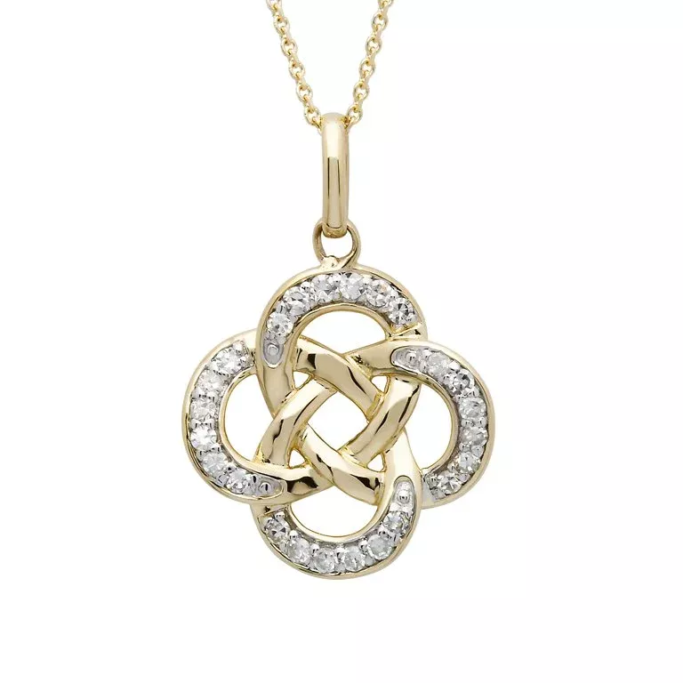 Celtic Knot Diamond Pendant for Women under 10K - Candere by Kalyan  Jewellers