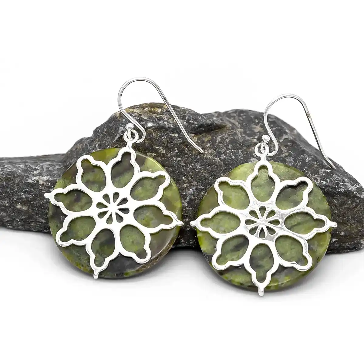 Connemara Marble Celtic Earrings...