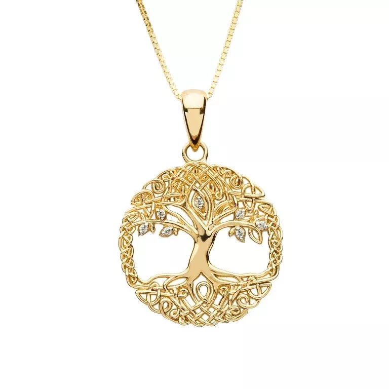 3 1 Tree Of Life 10k Gold Necklace 10P659 4