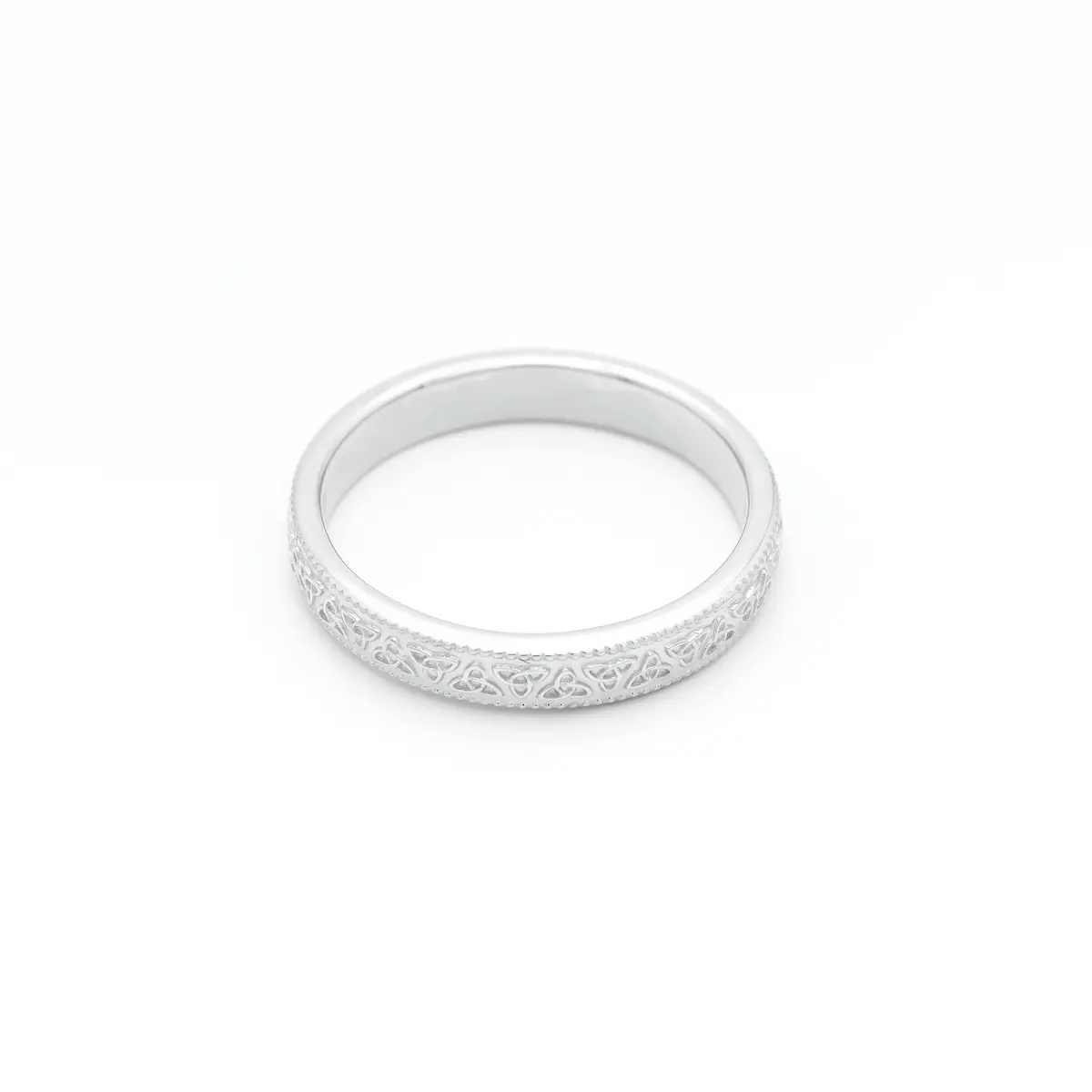 White Gold Trinity Knot Wedding Ring 2...