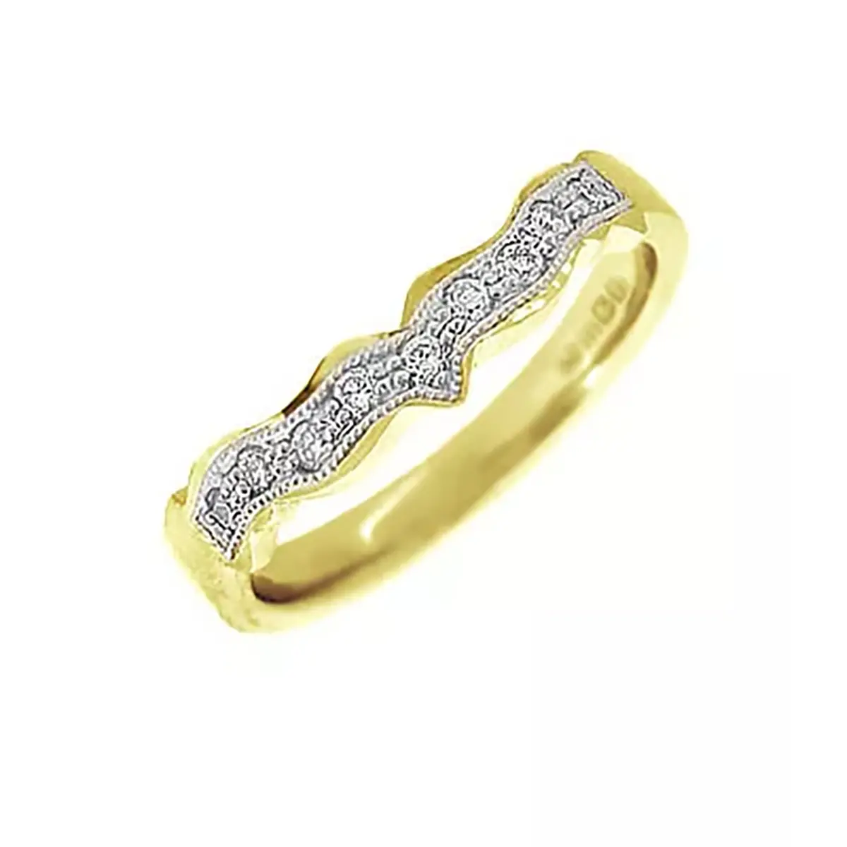 Diamond Claddagh Wedding Ring In 14k Gold 
