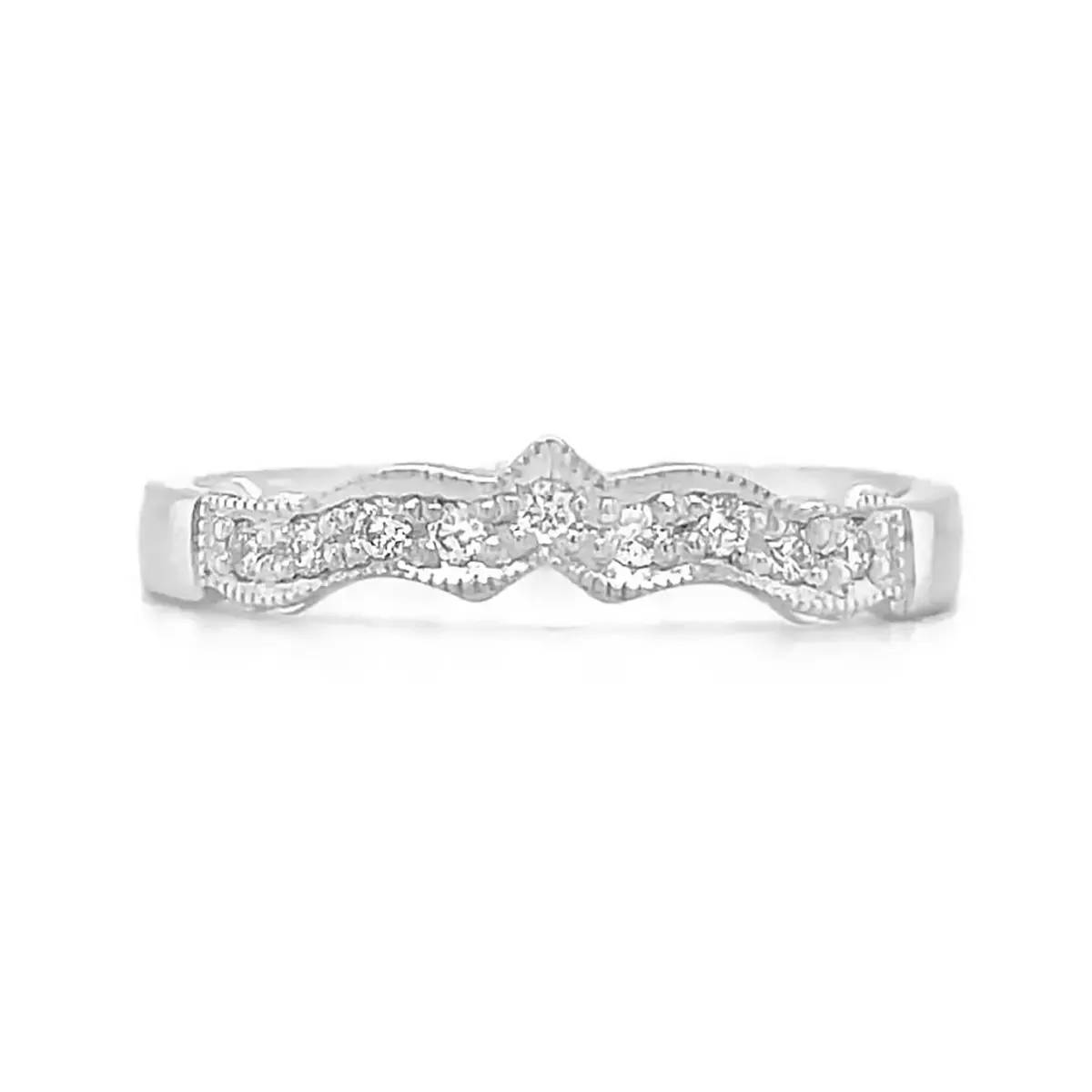 Claddagh Wedding Ring Encrusted with Brilliant Cut Diamonds
