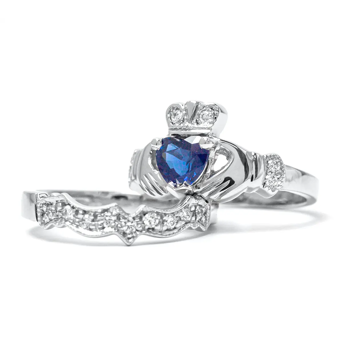 Olivia Ewing | Harmony Solitaire Ring with Blue Sapphire