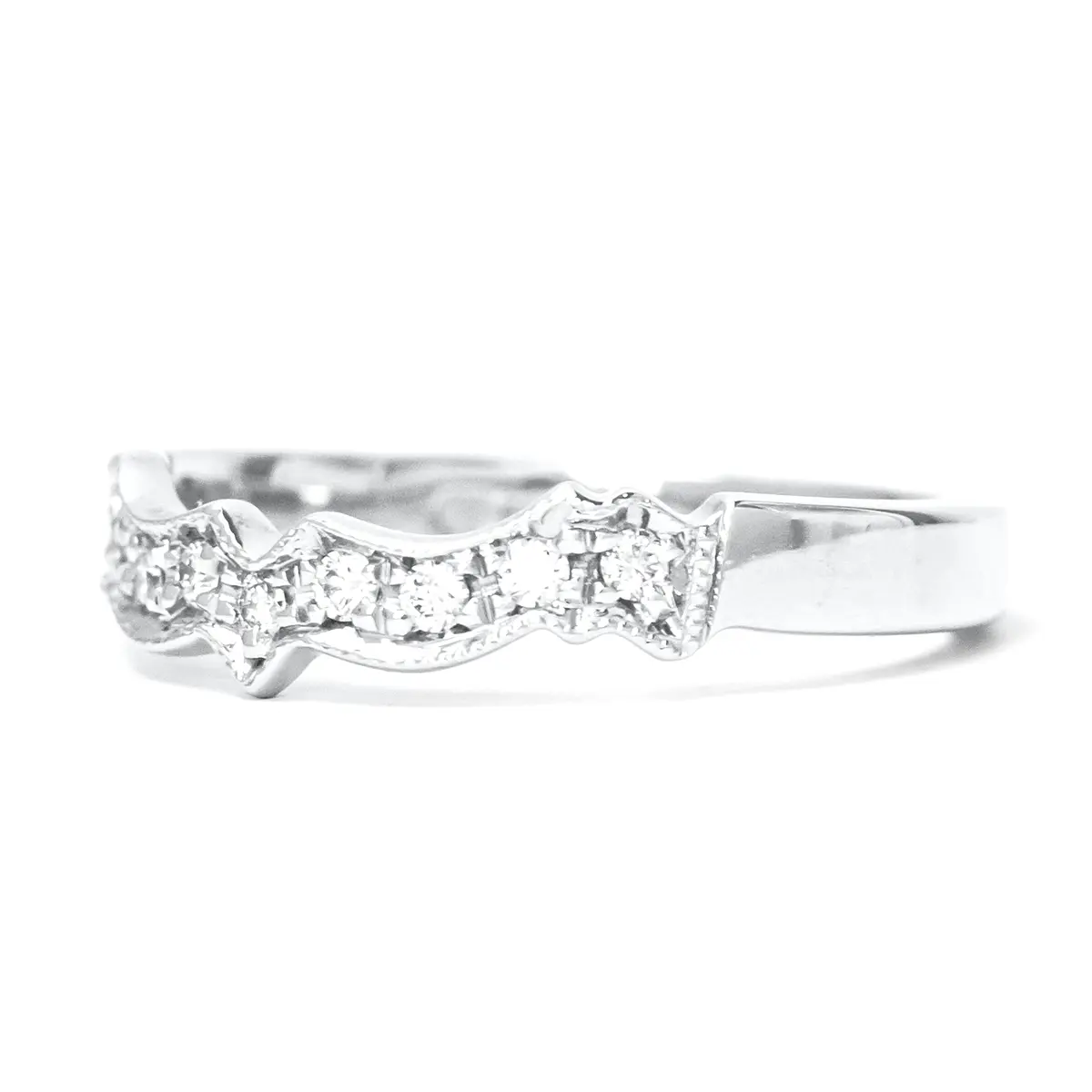 White Gold Diamond Wedding Ring 2...