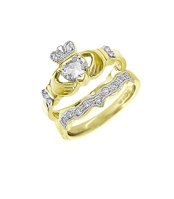 Handcrafted Full Heart Diamond Claddagh Engagement Ring Buy Online Irish Jewelry Craft