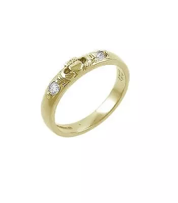 Ladies White Gold 2 Stone Diamond Band 0 20 Carat 2 2