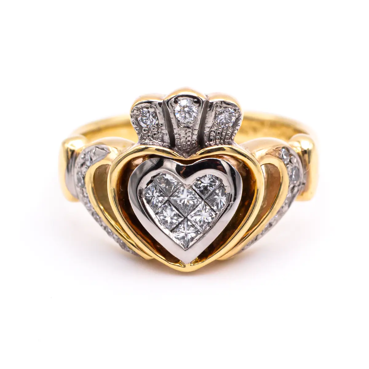 Claddagh Ring With Diamonds...