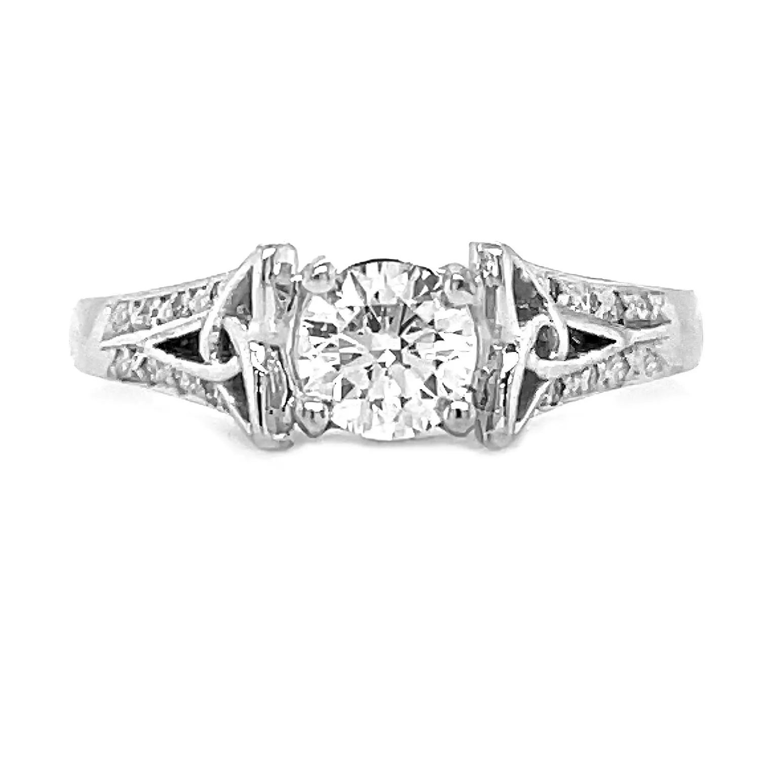 Solitaire Diamond Celtic Engagement Ring...