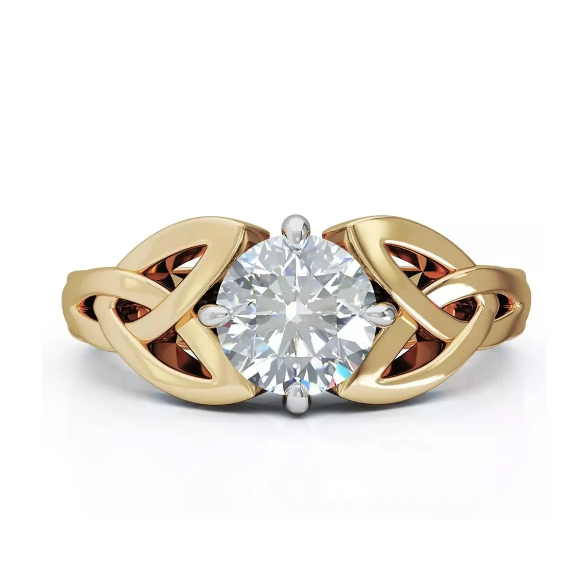 Celtic Solitaire Engagement Ring