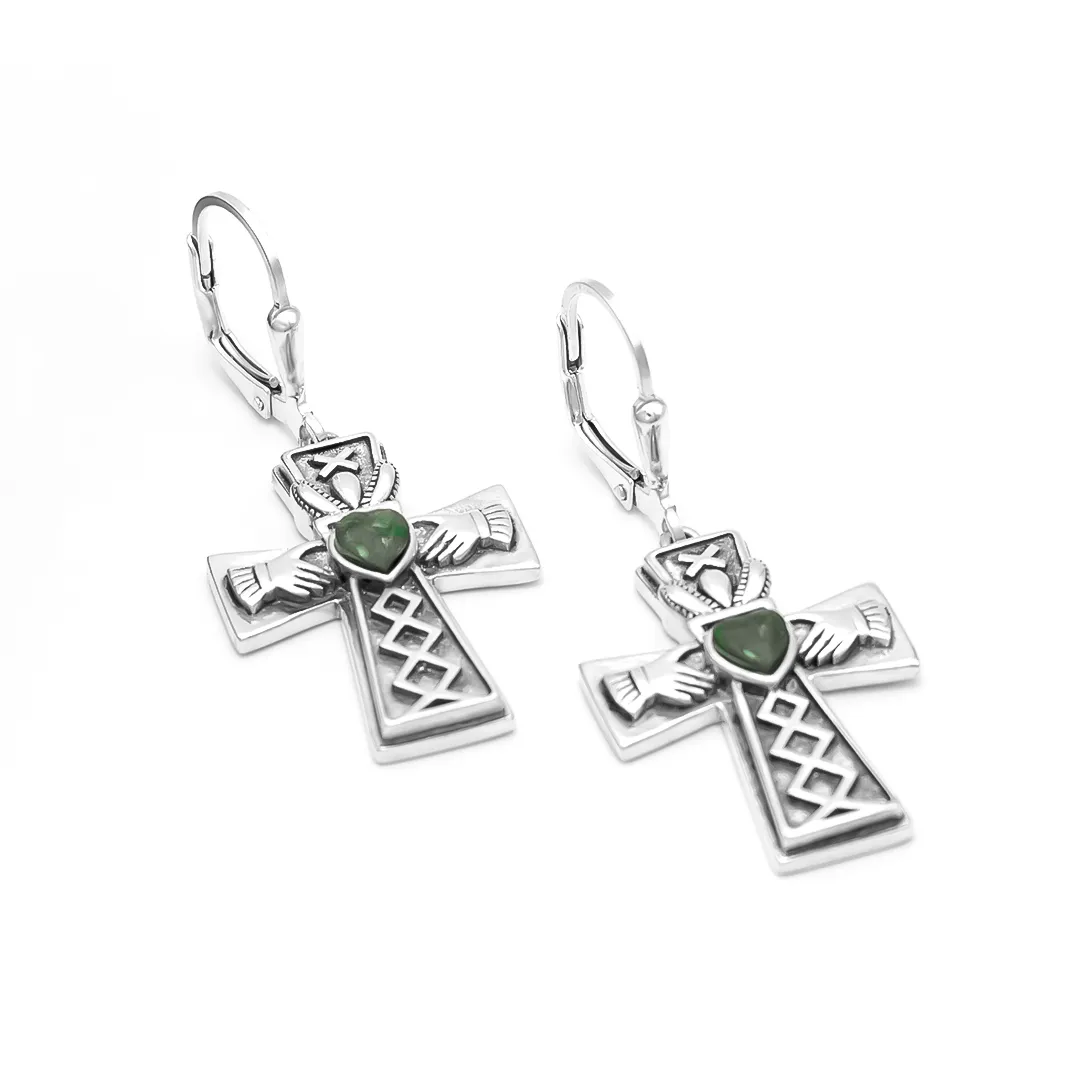 Claddagh Cross Earrings 2...