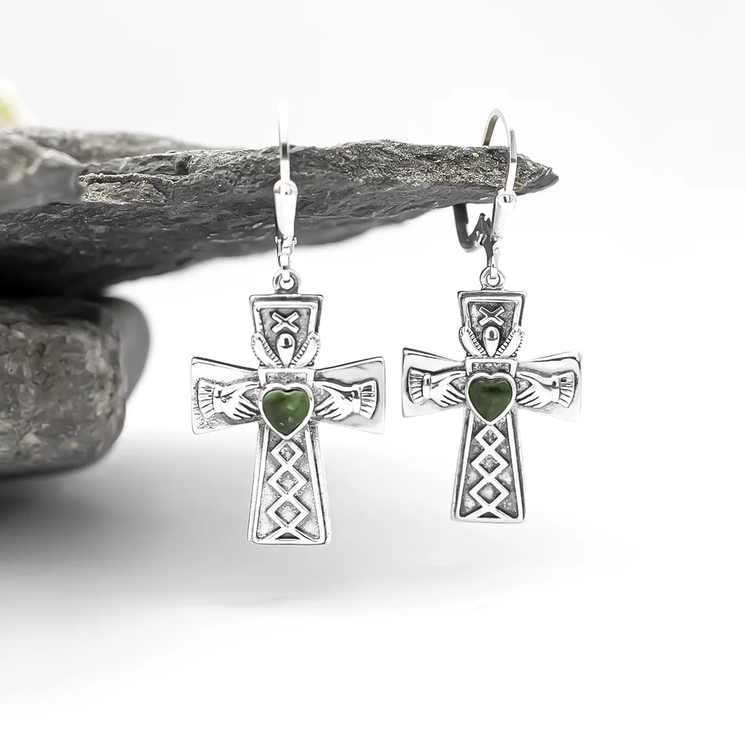 Claddagh Cross Earrings 4...