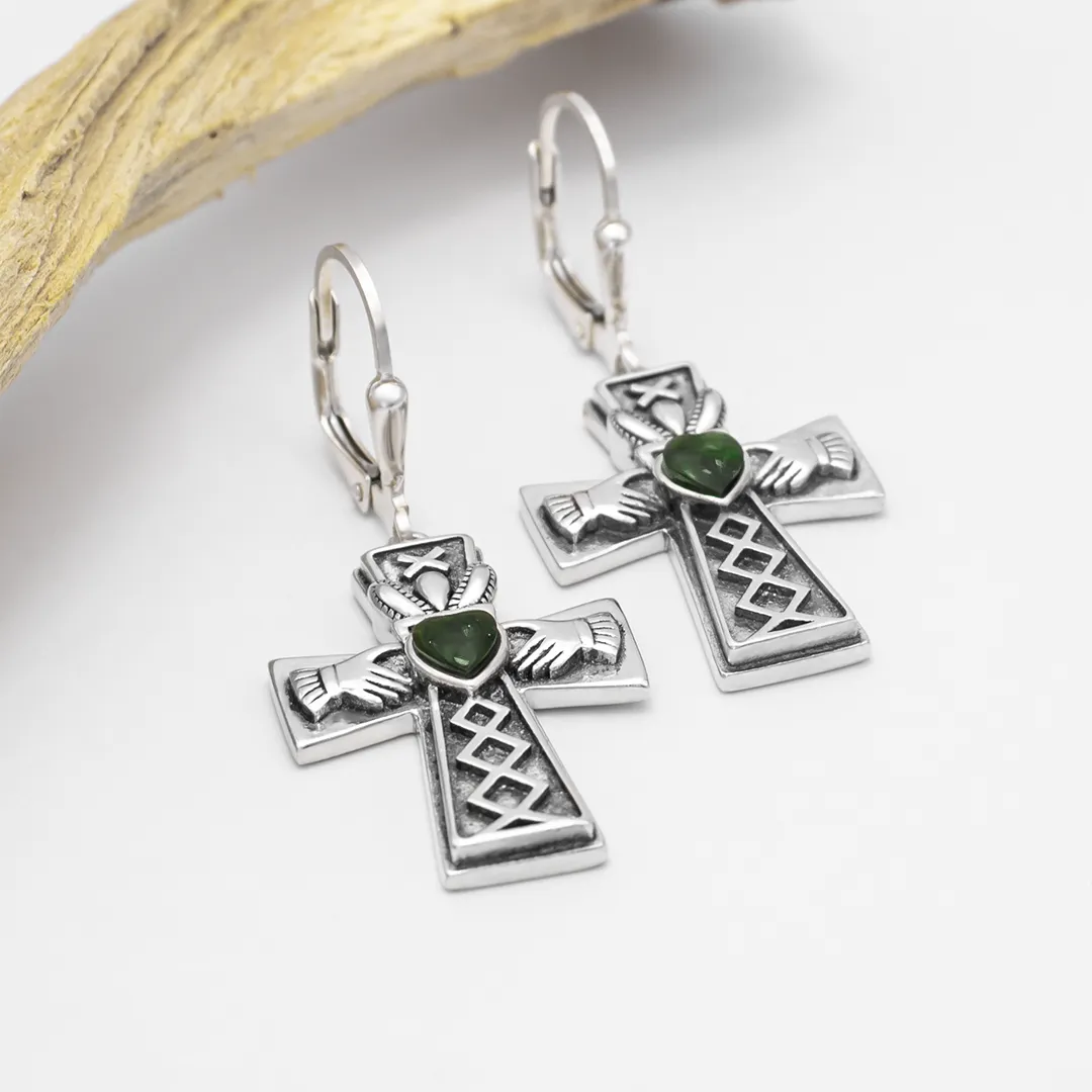 Claddagh Cross Earrings 5...