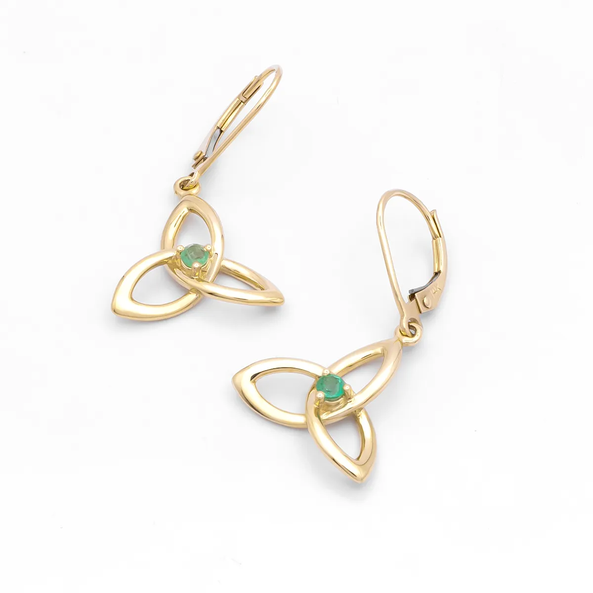 IJCE0041 Yellow Gold Celtic Earring 8...