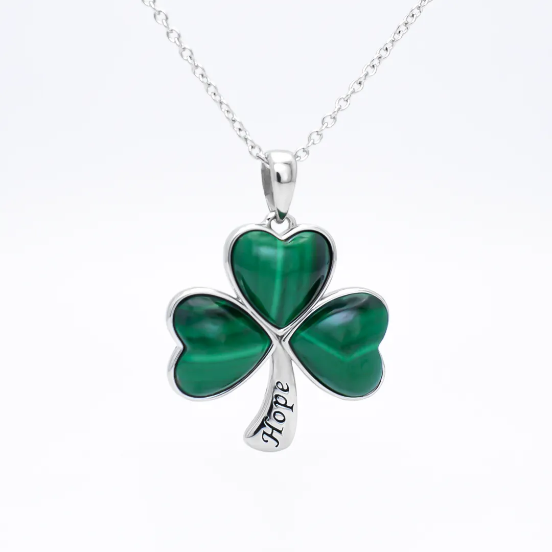 Malachite Shamrock Pendant 1...