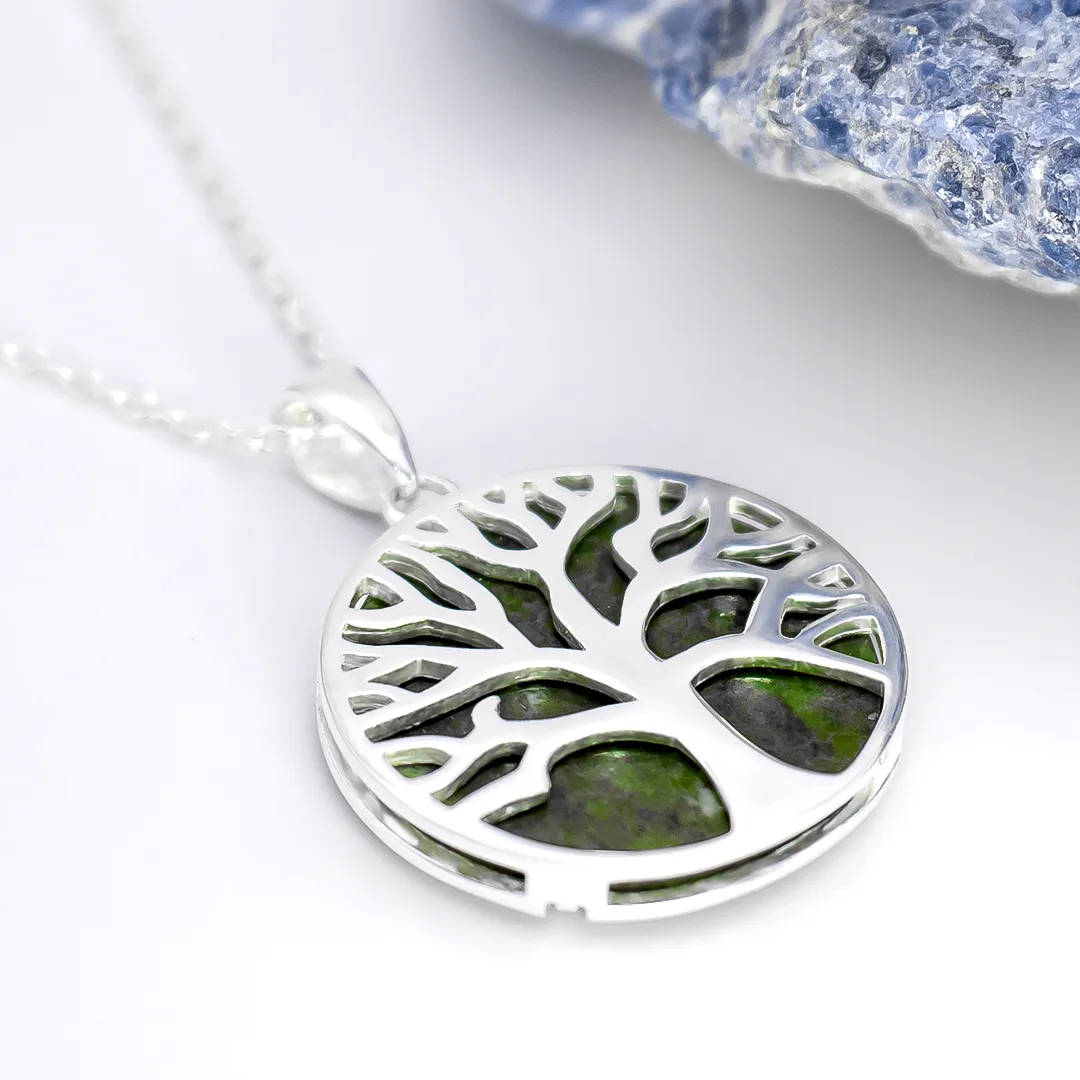 Connemara Marble Tree Of Life Celtic Necklace 2