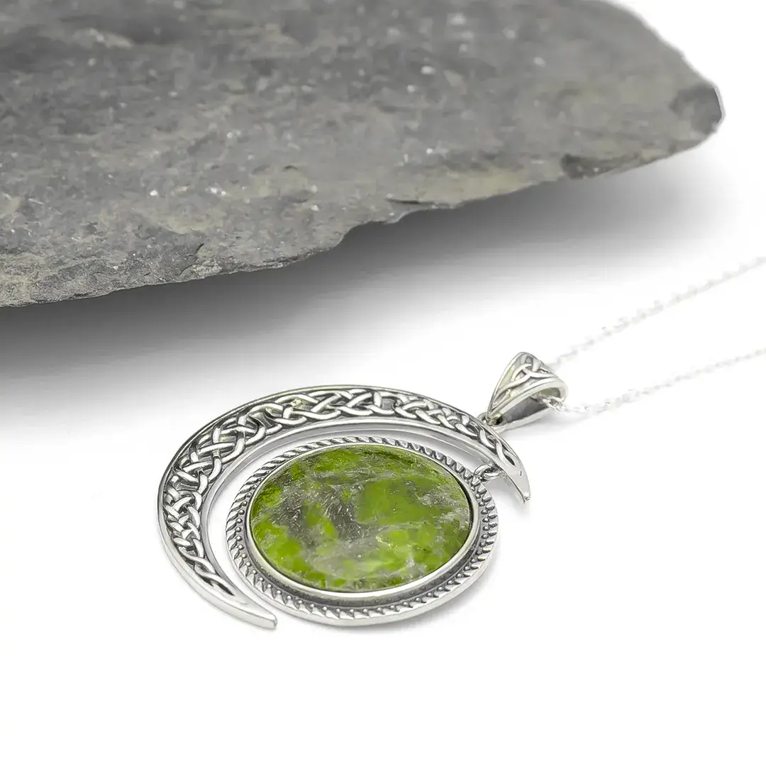 Product Review Connemara Marble Sterling Silver Sun and Moon Pendant