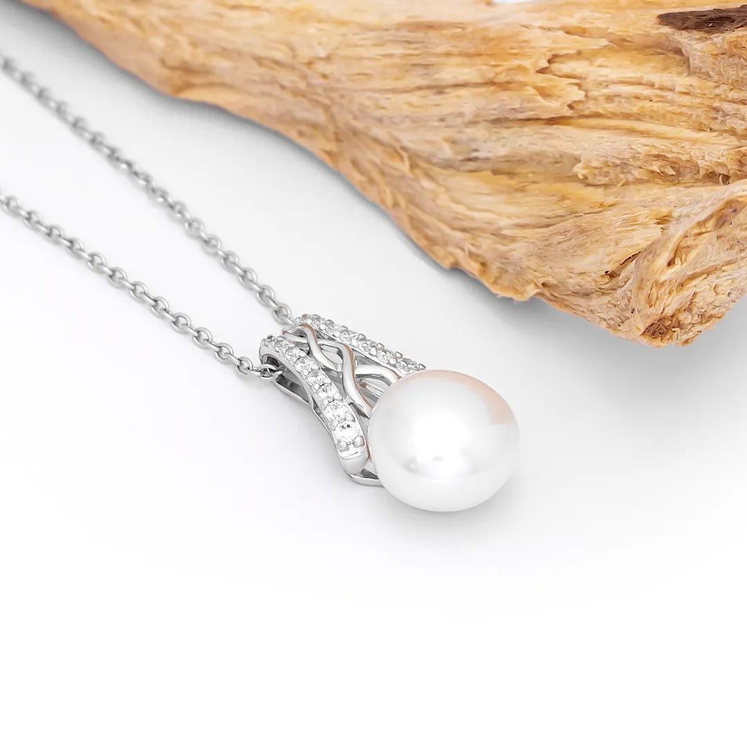 Pearl Celtic Knot Necklace 4...