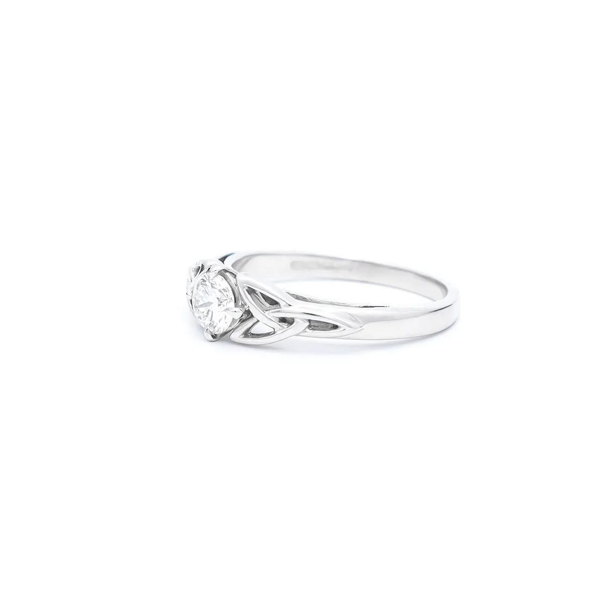 White Gold Diamond Celtic Engagement Ring  Photo 7 