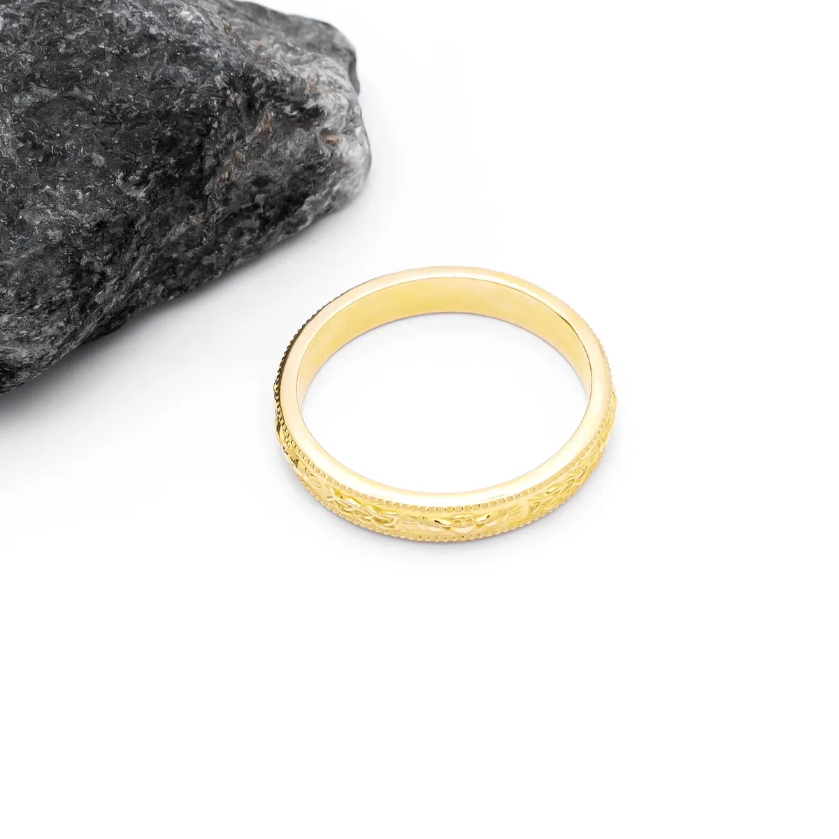 IJCR0038 Gold Celtic Claddagh Ring 06