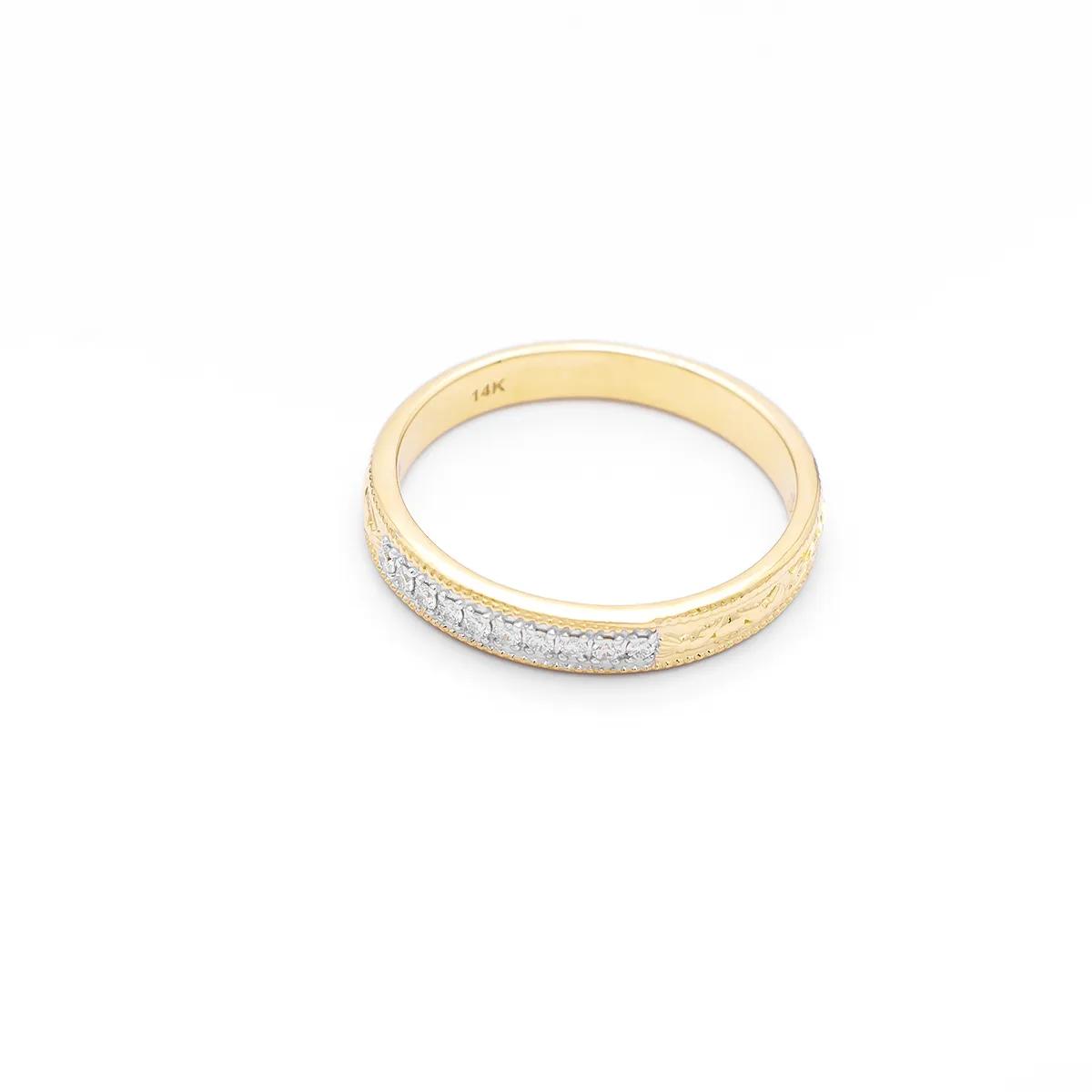 IJCR0039 Yellow Gold Claddagh Ring 2