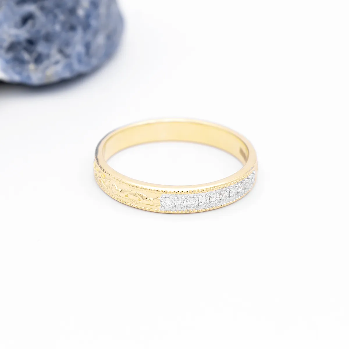IJCR0039 Yellow Gold Claddagh Ring 7