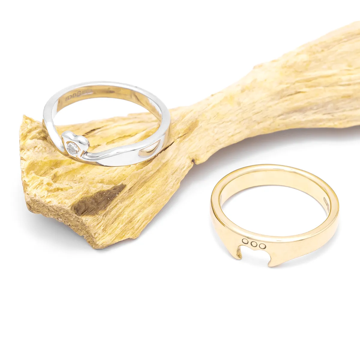 2 Part Diamond Claddagh Ring Photo 2 