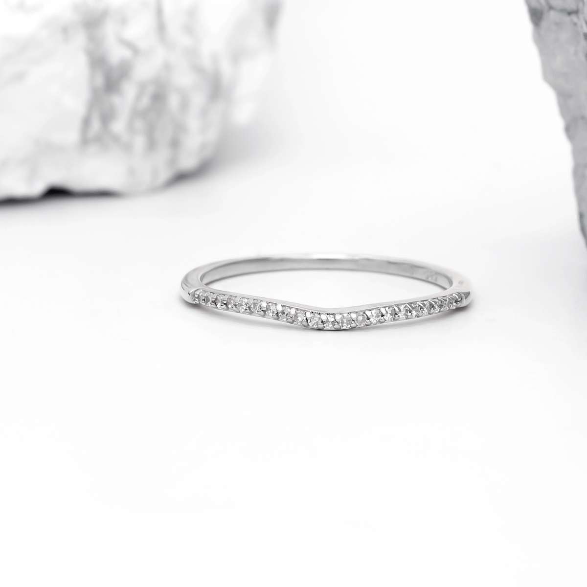 Pave Set Diamond Wedding Ring