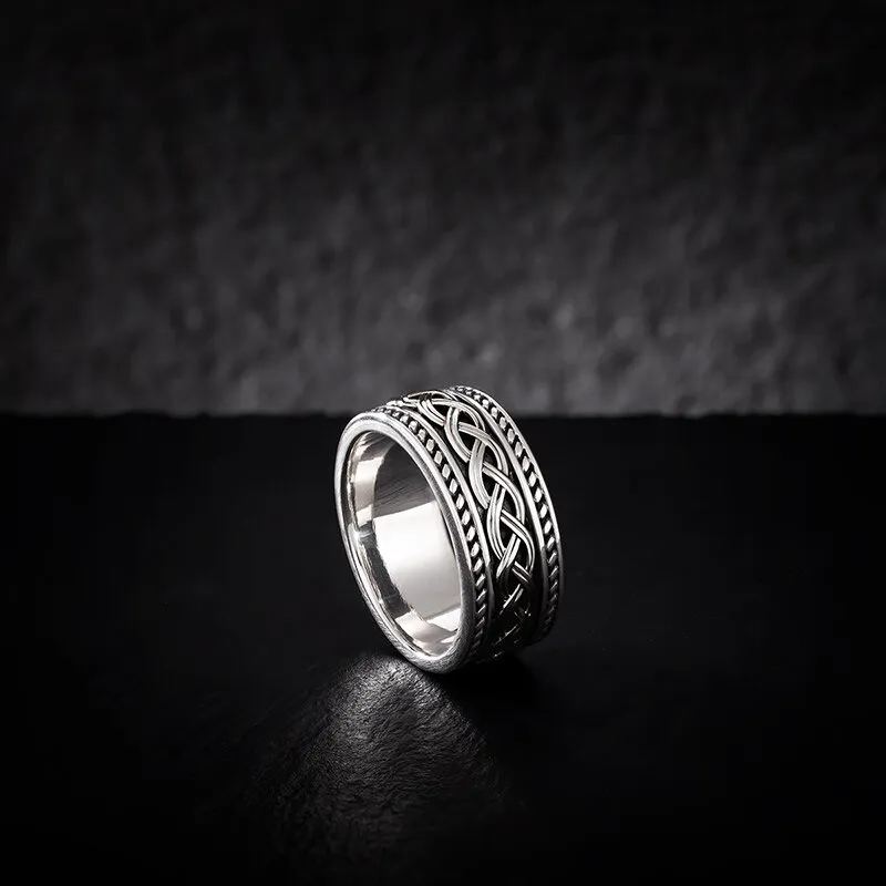 Mens Sterling Silver Celtic Knot Ring1...