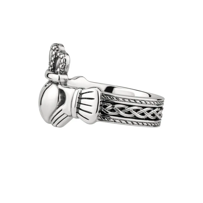 Sterling Silver Heavy Celtic Claddagh Ring1...