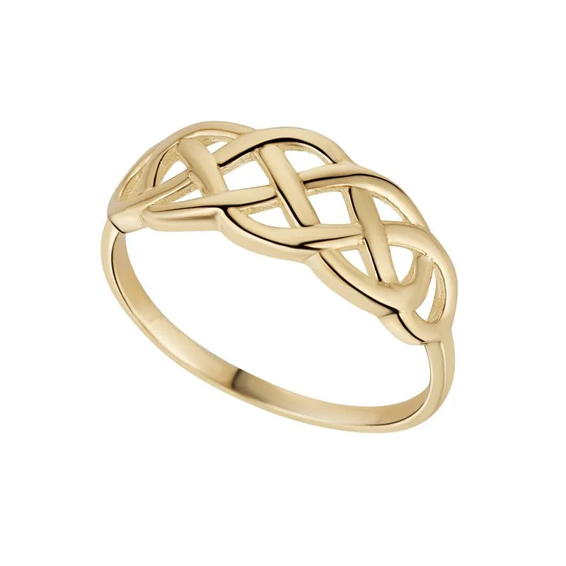 10k Gold Woven Celtic Knot Ring...