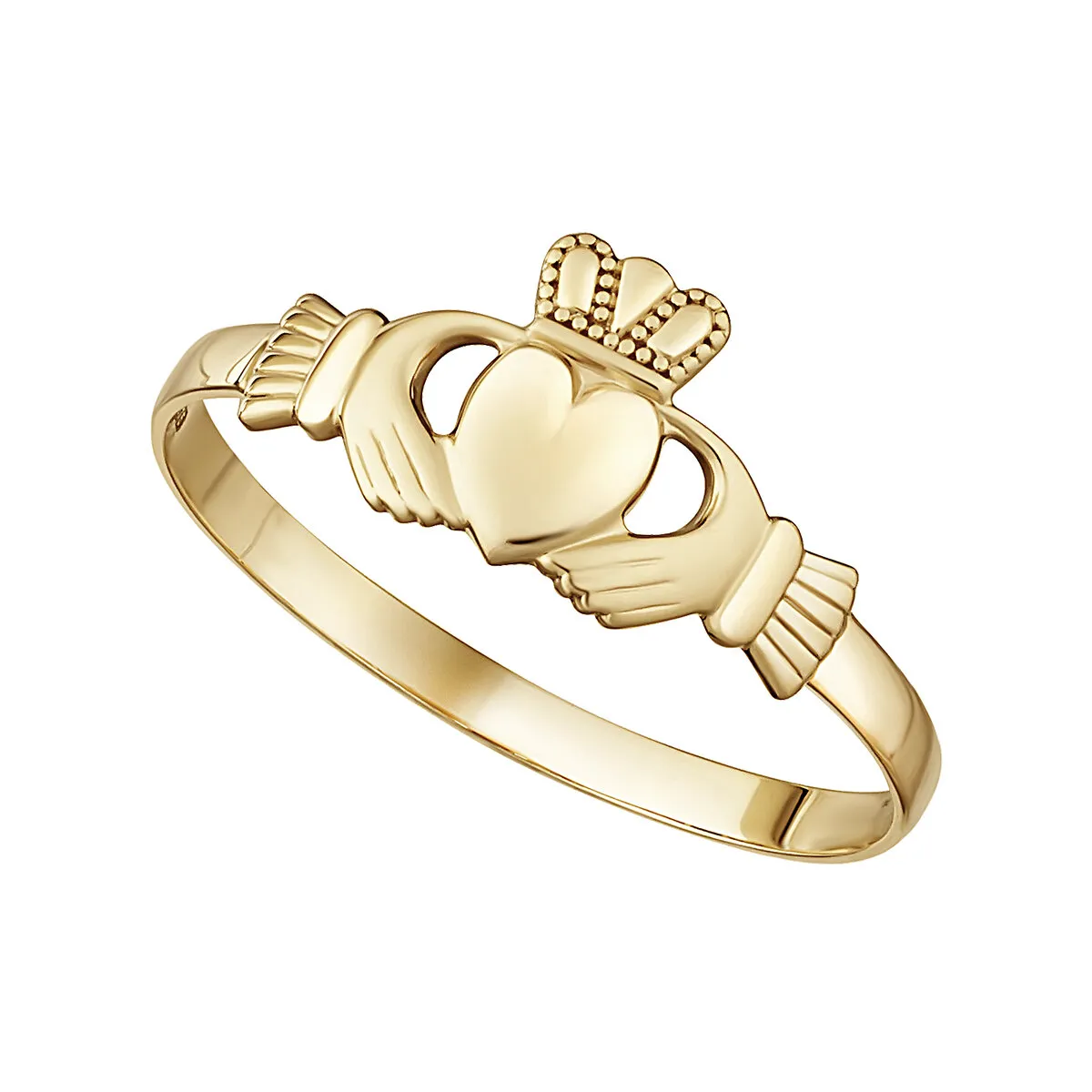 9k Gold Mini Claddagh Ring...