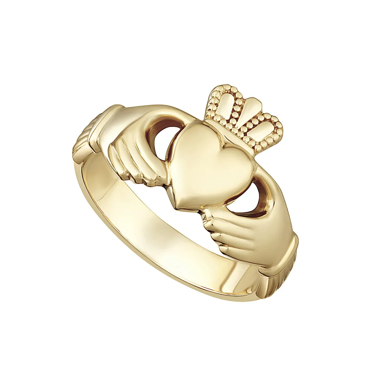 Ladies 14k Heavy Claddagh Ring...