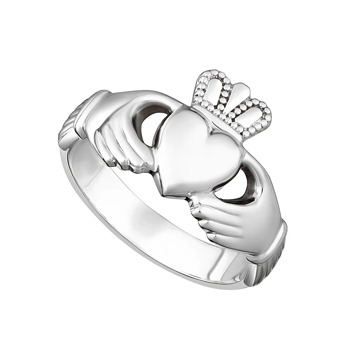 Mens Sterling Silver Claddagh Ring...