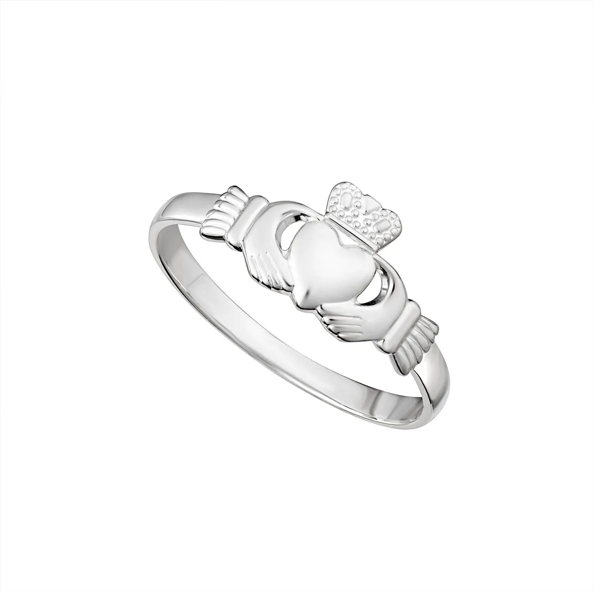 Sterling Silver Claddagh Ring Small...