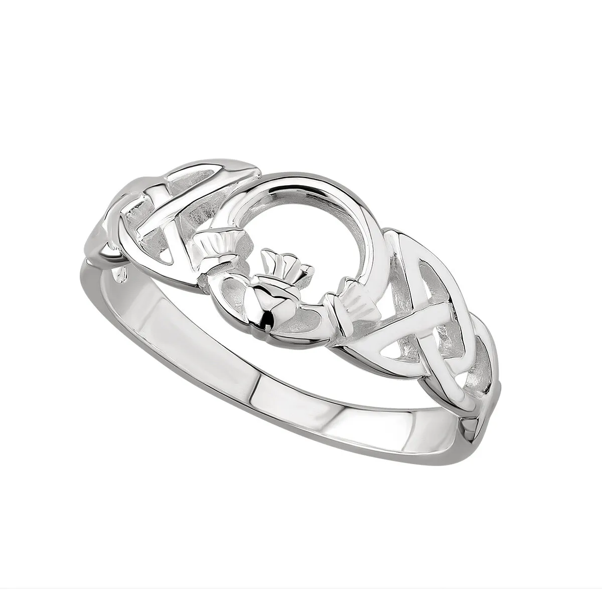 Sterling Silver Celtic Claddagh Ring...