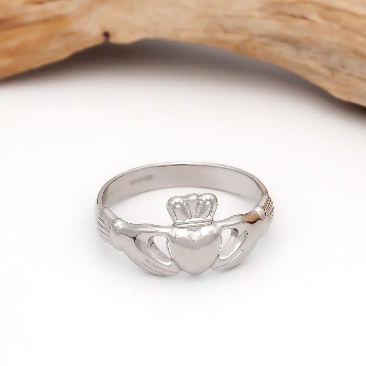 Ladies Silver Claddagh Ring 5...