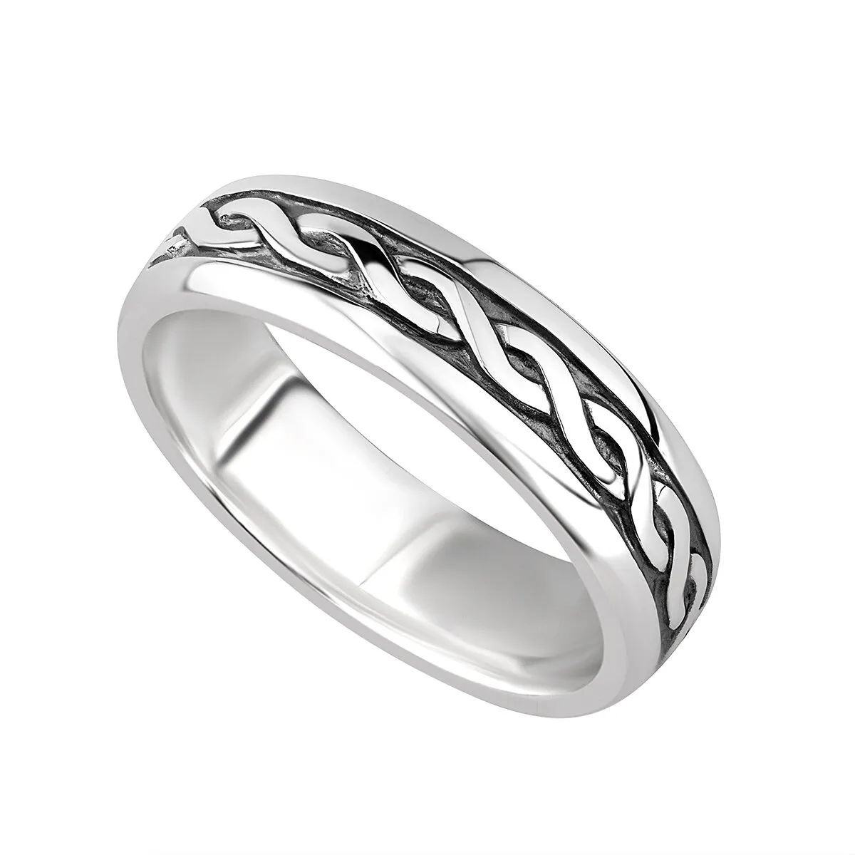 Ladies Sterling Silver Celtic Ring0...