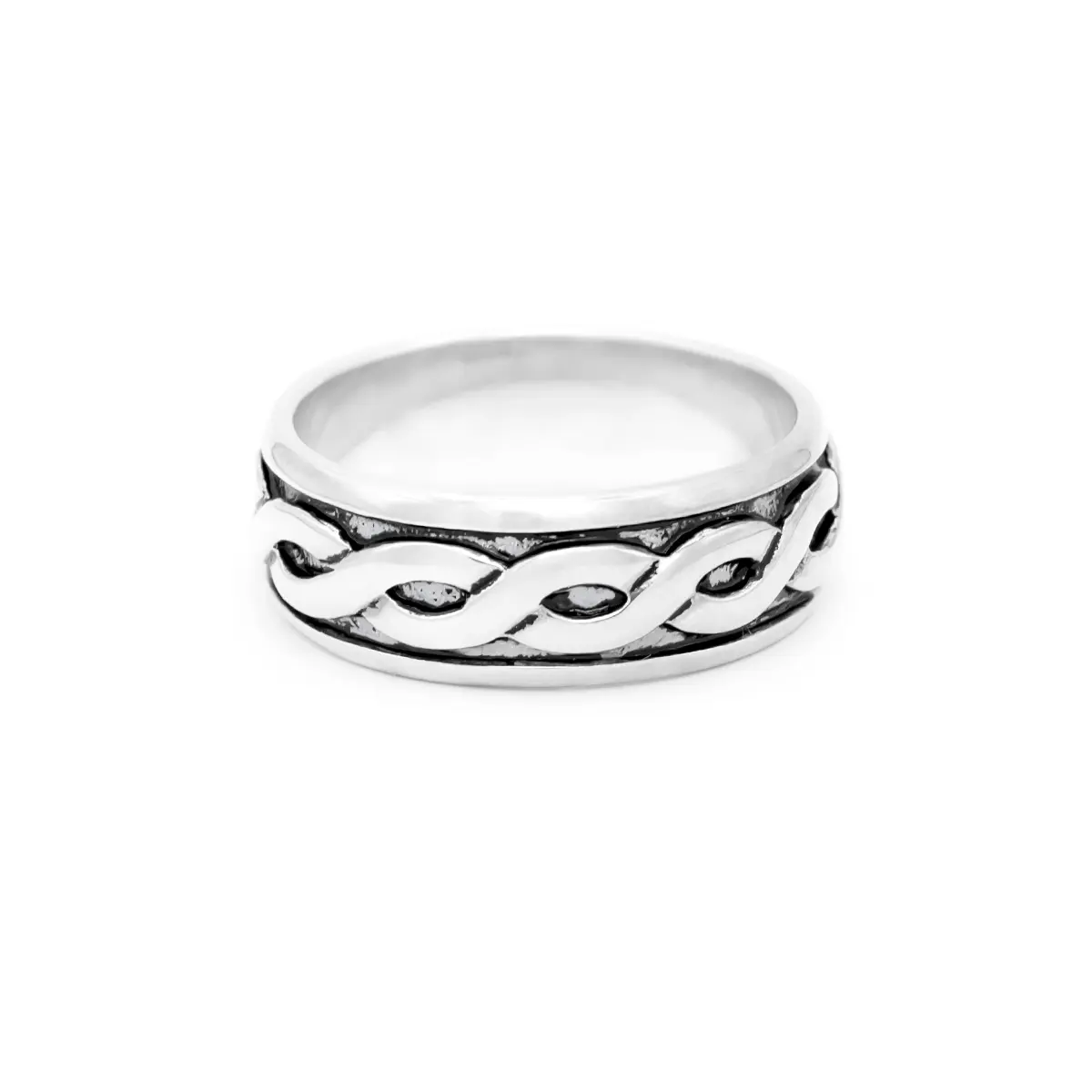 Mens Silver Celtic Ring 1...