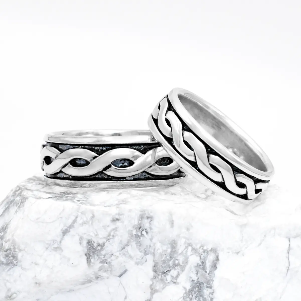 Mens Silver Celtic Ring 4...