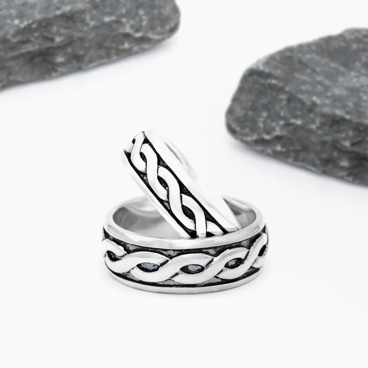 Mens Silver Celtic Ring 5...