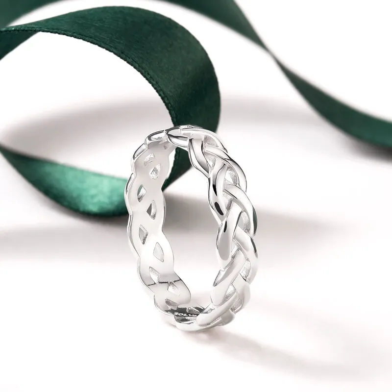Sterling Silver Celtic Knot Band Ring2...